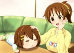  brown_eyes brown_hair character_doll diesel-turbo hirasawa_ui hirasawa_yui k-on! short_hair short_ponytail solo 