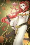  alfa_system breasts dress durandal_(tales_of_innocence) green_eyes inanna ponytail red_hair sword tales_of_(series) tales_of_innocence weapon 