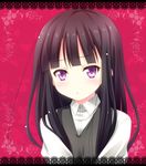  :&lt; blush inu_x_boku_ss long_hair natsukon pout purple_eyes purple_hair shirakiin_ririchiyo solo 