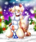  2009 amber_eyes balls blush canine collar cum cute dildo fox hands-free inuki kneeling male orgasm panting paws penis sex_toy small_penis snow solo toy toy_ride tree wood xmas 