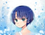  ano_natsu_de_matteru aqua_eyes bad_id bad_pixiv_id blue blue_hair dorris looking_at_viewer short_hair solo tanigawa_kanna 