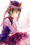  bad_id bad_pixiv_id blue_eyes chin_rest green_hair hat namie-kun profile shiki_eiki short_hair sitting sketch skirt smile solo touhou 