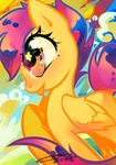  cub cutie_mark_crusaders_(mlp) equine female feral friendship_is_magic hair horse iopichio mammal my_little_pony pegasus pony purple_hair scootaloo_(mlp) smile solo wings young 