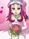  achichi_moeko_(hime_chen!) awa brown_eyes character_request dress flower heart hime_chen!_otogi_chikku_aidoru_rirupuri hime_chen!_otogi_chikku_idol_lilpri lilpri lipstick makeup pink_hair pink_lipstick wedding_dress 
