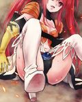  breasts nanaly_fletch navel red_eyes red_hair tales_of_(series) tales_of_destiny_2 