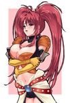  breasts nanaly_fletch navel red_eyes red_hair tales_of_(series) tales_of_destiny_2 twintails 