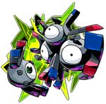  magnemite magneton no_humans pokemon pokemon_(creature) sido_(slipknot) transparent_background 