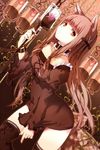  animal_ears blood blood_bag chocolate choker dutch_angle frills heart jpeg_artifacts leaning_forward rotated thighhighs yuuki_kira 