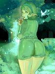  ass eating fairy green_eyes green_hair headband instrument kokiri lips mugen_no_ossan ocarina ocarina_of_time paychflat pointy_ears saliva saliva_trail saria the_legend_of_zelda the_legend_of_zelda:_ocarina_of_time 