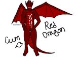  dragon erection male masturbation penis red red_body red_penis solo 