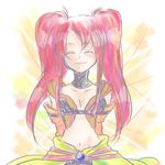 choker eyes_closed lowres nanaly_fletch red_eyes smile smile_eyes_closed tales_of_(series) tales_of_destiny_2 twintails 