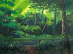 bad_pixiv_id forest grass nature no_humans original river scenery traditional_media tree water you_shimizu 