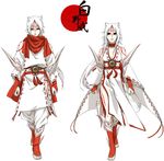  amaterasu dual_persona genderswap god goddess japanese_clothes okami ookami_(game) white_hair 