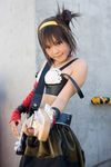  belt cosplay elbow_gloves gloves guitar hairband highres instrument kipi-san photo suzumiya_haruhi suzumiya_haruhi_no_yuuutsu 