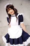  cosplay highres maid maid_apron maid_uniform photo tairano_mai twintails 