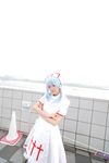  blue_hair cosplay highres kouno_tooru kouzuki_suzuka nurse nurse_uniform photo princess_princess 