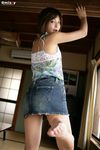  camisole denim highres miniskirt nagasaki_rina photo short_hair skirt 
