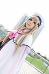  beret boots cape cosplay hat highres kudoryafuka_nomi little_busters little_busters! noumi_kudryavka photo raiko sailor sailor_uniform school_uniform serafuku 