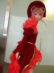  another_blood braid braids cosplay demonbane dress frills gown izaki_nokoru photo pink_hair ruffles 