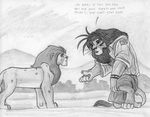  ajinta arthos black_and_white comic dialog dialogue disease english_text feline greyscale leovictor leovictor64 lion male mammal monochrome shaded sketch text 