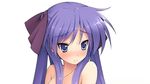  blush cygnus hiiragi_kagami long_hair lucky_star purple_eyes purple_hair 