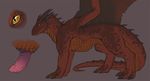  all_fours big_penis claws digitigrade dragon dragon_tail erection feral grey_background horn male model_sheet nude penis plain_background ragnir red_dragon red_scales scalie solo spikes tojo_the_thief wings yellow_eyes 