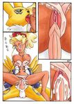  blonde_hair blue_eyes bra breasts canine clitoris crossgender crossover cum cum_in_pussy cum_inside dialog digimon female fox hair human interspecies japanese_text kuramitsu licking male mammal mihoshi mihoshi_kuramitsu muyo on_top panties penetration penis pussy ratofblades renamon reverse_cowgirl_position saliva sex straight tenchi tenchi_muyo text tongue underwear vaginal vaginal_penetration 