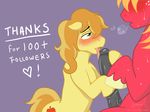  &lt;3 big_macintosh_(mlp) big_penis black_penis blush braeburn_(mlp) colt equine erection fellatio feral friendship_is_magic gay green_eyes hasana-chan horse licking male mammal my_little_pony oral oral_sex penis pony sex shy tongue young 