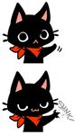  bandanna black black_fur cat celesse claws feline fur gamer_cat gamercat male mammal solo 