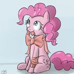  blue_eyes bow cute cutie_mark equine female feral friendship_is_magic fur hair horse mammal my_little_pony pink_fur pink_hair pinkie_pie_(mlp) pony ribbons solo speccysy 