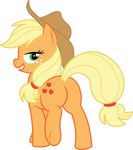  alpha_channel applejack_(mlp) butt cowboy_hat cutie_mark darkpandax equine female feral friendship_is_magic hat hi_res horse looking_back mammal my_little_pony pony solo th3animefreak vector 