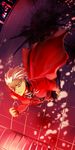  aonome archer dark_skin dark_skinned_male fate/stay_night fate_(series) from_above jewelry male_focus necklace perspective solo white_hair 