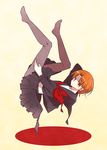  bad_id bad_pixiv_id crossdressing fate/zero fate_(series) male_focus neckerchief orange_hair pantyhose pleated_skirt school_uniform serafuku sideways skirt solo umeda210 uryuu_ryuunosuke 