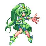  bad_id bad_pixiv_id big_hair bike_shorts bow bowtie choker circlet cure_march full_body green green_eyes green_hair green_shorts green_skirt kou_2008 long_hair lowres magical_girl midorikawa_nao outstretched_hand pixel_art ponytail precure ribbon shoes shorts shorts_under_skirt skirt smile_precure! solo tri_tails very_long_hair white_background wrist_cuffs 