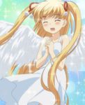  angel blush happy papa_no_iu_koto_wo_kikinasai! saintly screen_capture smile sparkling takanashi_miu twin_tail wings 