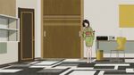  ahoge animated_gif araragi_tsukihi bakemonogatari crash door kimono looney_tunes monogatari_(series) nisemonogatari parody 