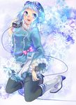  alternate_hair_color aqua_eyes aqua_hair bad_id bad_pixiv_id boots coat goggles goggles_on_head gumi kneeling microphone noko_(fuwa) open_mouth pantyhose short_hair smile solo vintage_microphone vocaloid 