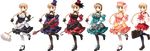  bag blonde braid cane costume_chart guitar hairband hat high_heels maid_headdress microphone mini_top_hat mitsumi_misato mop musical_instrument school_uniform serafuku silfa to_heart_2 to_heart_2_dungeon_travelers top_hat 