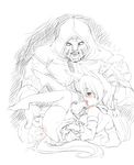  baraka elin_(tera) fingering line_art tera_online 