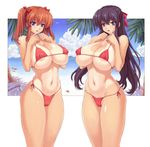  breasts ham_thighs huge_breasts mogudan oppai side-tie_bikini tagme thighs 