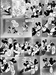  bondage bound brush collar comic disney domination female female_domination greyscale house_of_mouse kissing leash male mammal masturbation mickey_mouse minnie minnie_mouse monochrome mouse penis rodent submissive twistedterra 