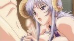  animated_gif censored demon_girl fellatio licking magical_witch_academy oral penis penis_grab purple_eyes saliva screen_capture silver_hair tagme tongue 