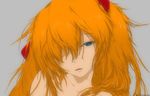  artist_request blue_eyes evangelion:_2.0_you_can_(not)_advance hair_ornament hair_over_one_eye hairclip messy_hair neon_genesis_evangelion open_mouth orange_hair rebuild_of_evangelion solo souryuu_asuka_langley 