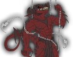  bulge chain dragon hooks loincloth male muscles teeth theboo 