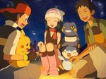  night pikachu piplup pokemon tagme_(character) tori_otoko 