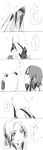  blush center_(majisuka_gakuen) comic greyscale highres hood hoodie majisuka_gakuen monochrome multiple_girls nezumi_(majisuka_gakuen) school_uniform serafuku tokoharu translated 