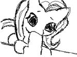  bamshark black_and_white duo equine fellatio female fluttershy_(mlp) friendship_is_magic horse looking_at_viewer low_res male mammal monochrome my_little_pony oral oral_sex penis pony sex sketch straight 
