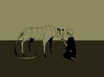  caress couple feline grimmjow grimmjow_jaegerjaquez horizon ichigo_kurosaki male mammal panther shinigami 