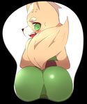  &#22823;&#20304; ?? butt canine fox fox_mccloud green_eyes looking_at_viewer male mammal mousepad nintendo plain_background raised_tail solo star_fox video_games white_background 