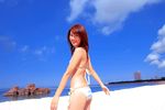  beach bikini ocean photo side-tie_bikini swimsuit takigawa_hanako 